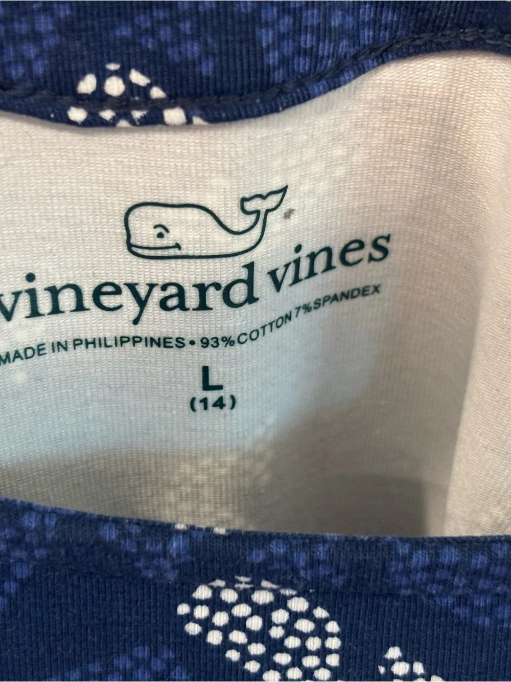 ⭐️ 3 for $15 ⭐️ Girls L Vineyard Vines Boatneck Tunic Dress - Navy, blue, white